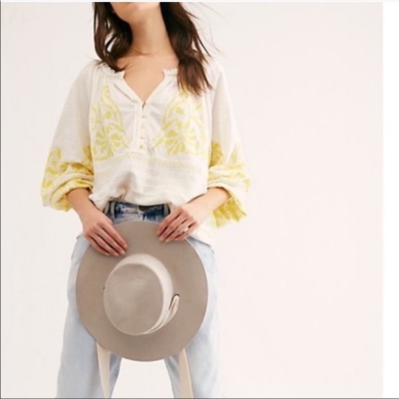 Free People Persuasion embroidered peasant top shirt - Picture 4 of 11